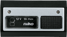 BELDRUKKNOP MET LAMP 1A 12V