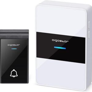 AC Wireless Doorbell White & Black
