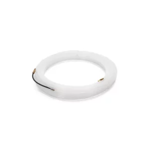 Trekveer Plastik 4mm 10M Wit met Veer