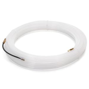 Trekveer Plastik 4mm 25M Wit met Veer