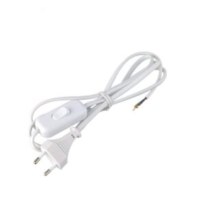 switch with wire 2x0.75mm² 1.5m White